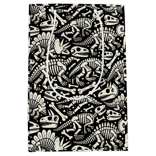Sac Cadeau Moyen Dinosaur Bone Adventure (Devant)