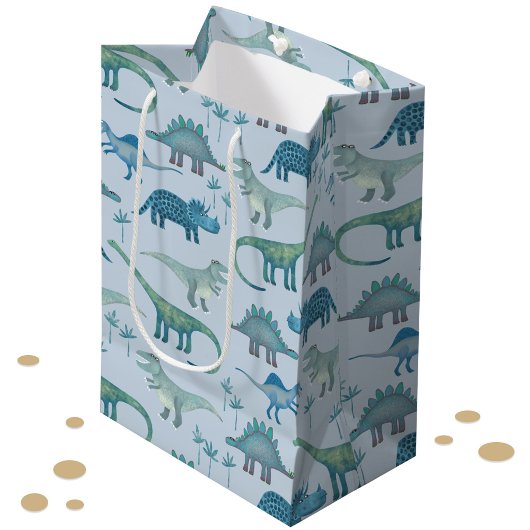 Sac Cadeau Moyen Dinosaur Motif Fun