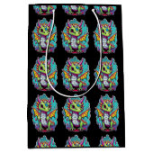 Sac Cadeau Moyen Dinosaure bébé adorable 2 | Jurassic Joy (Devant)