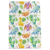 Sac Cadeau Moyen Dinosaure Bébé coloré (Dos)