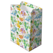 Sac Cadeau Moyen Dinosaure Bébé coloré (Dos Angle)
