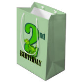 Sac Cadeau Moyen dinosaure cool 2e (Dos Angle)