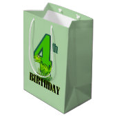 Sac Cadeau Moyen Dinosaure cool 4e (Dos Angle)