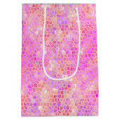 Sac Cadeau Moyen Dinosaure rose caché (Dos)