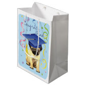 Sac Cadeau Moyen Diplômé de carlin (Devant Angle)