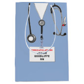 Sac Cadeau Moyen Diplôme d'infirmière personnalisée (Devant)