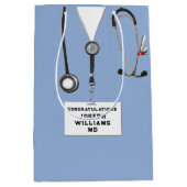 Sac Cadeau Moyen Diplôme Médicale (Devant)