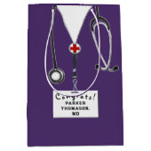 Sac Cadeau Moyen Diplôme Médicale (Devant)