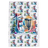 Sac Cadeau Moyen Disque Golf Thématique Noël (Dos)