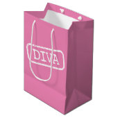 SAC CADEAU MOYEN "DIVA" (Devant Angle)