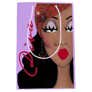 Sac Cadeau Moyen Diva afro-américaine
