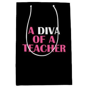 SAC CADEAU MOYEN "DIVA D'UN PROFESSEUR "