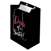 Sac Cadeau Moyen "DIVA d'une soeur !" (Devant Angle)