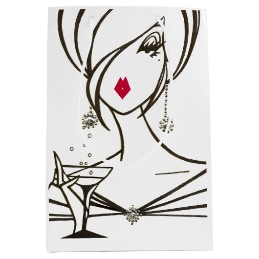 Sac Cadeau Moyen "Diva Fabulous" (Devant)