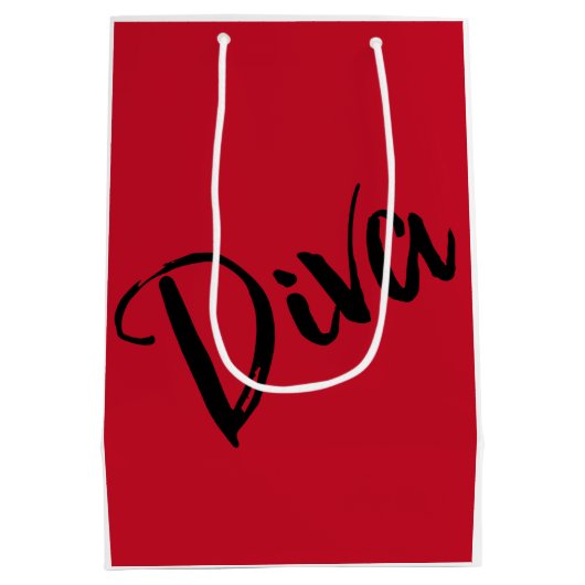 Sac Cadeau Moyen "Diva Fabulous" (Dos)