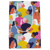 Sac Cadeau Moyen Diversité des femmes - Femmes de différentes ethni (Devant)