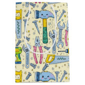 Sac Cadeau Moyen DIY Tool Collection With Doodle Stars (Devant)