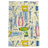 Sac Cadeau Moyen DIY Tool Collection With Doodle Stars (Dos)