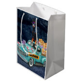 Sac Cadeau Moyen Doberman Chien Halloween Camion Effrayant Nuit (Dos Angle)