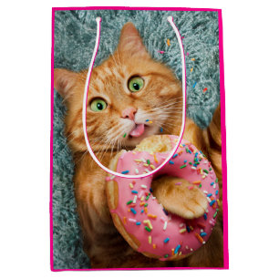 Sac Cadeau Moyen Donateur mangeant des chats