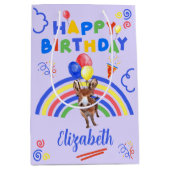 Sac Cadeau Moyen Donkey Gift Bag in Purple (Devant)