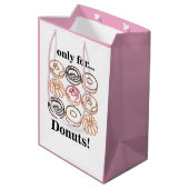Sac Cadeau Moyen Donut Doughnut Sweet Funny Anniversaire (Dos Angle)