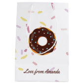 Sac Cadeau Moyen Donut thème Anniversaire fête Merci invité (Dos)