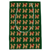 Sac Cadeau Moyen Doodé Chien Chien Chien Noël (Devant)