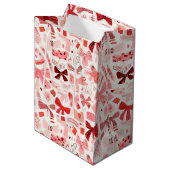Sac Cadeau Moyen Doodle Bows (Devant Angle)