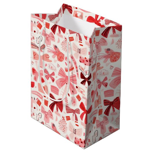 Sac Cadeau Moyen Doodle Bows (Dos Angle)
