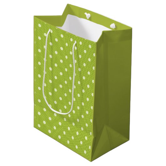 Sac Cadeau Moyen Dotty Delight Green (Devant Angle)