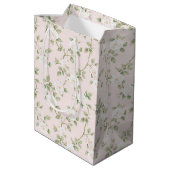 Sac Cadeau Moyen Douce Robe Blanche Florale Mariage (Dos Angle)