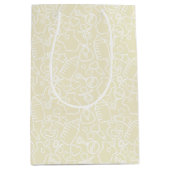 Sac Cadeau Moyen Douces arroses Jaune (Devant)