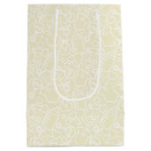 Sac Cadeau Moyen Douces arroses Jaune (Dos)