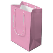 Sac Cadeau Moyen Douche nuptiale rose simple (Dos Angle)