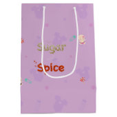 Sac Cadeau Moyen Douche pour bébé sucre et épices Layette (Dos)