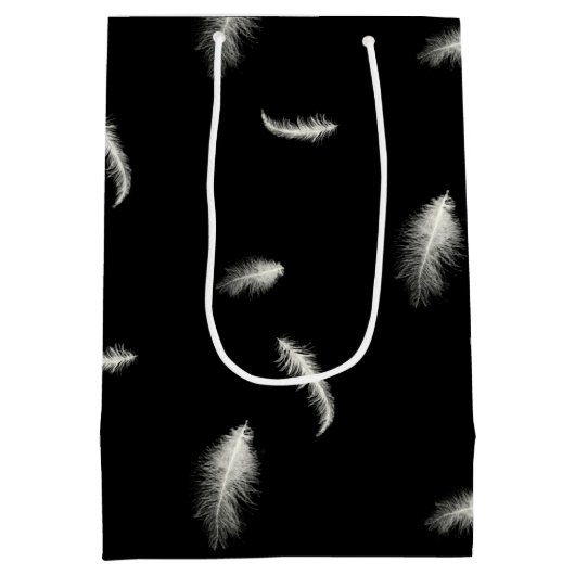 Sac Cadeau Moyen Doux 16 plumes d'anniversaire (Dos)