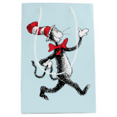 Sac Cadeau Moyen Dr Seuss | Chat dans la marche des chats Casquette (Devant)