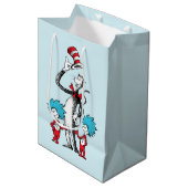 Sac Cadeau Moyen Dr Seuss | Chat dans le Casquette, Chose un & Chos (Devant Angle)