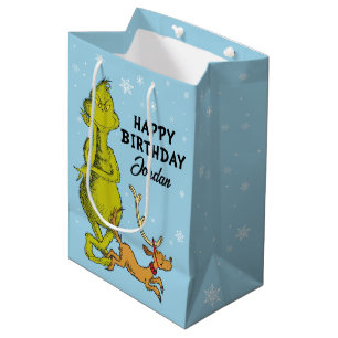 Sac Cadeau Moyen Dr Seuss Grinch Winter Birday