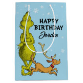 Sac Cadeau Moyen Dr Seuss | Grinch Winter Birday (Devant)