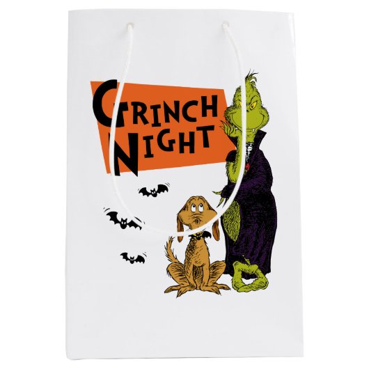 Sac Cadeau Moyen Dr Seuss | Hallowen Grinch Night Graphic (Devant)