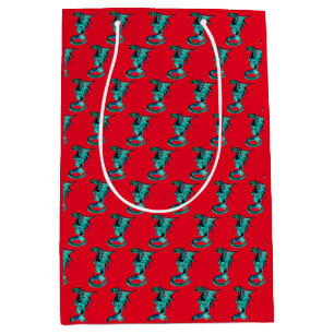Sac Cadeau Moyen Dragon Bleu Mythique Fantaisie de l'Océan Cramoisi