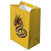 Sac Cadeau Moyen Dragon chinois (Dos Angle)