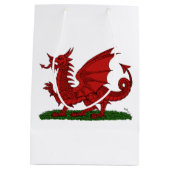 Sac Cadeau Moyen Dragon rouge du Pays de Galles (Dos)