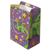 Sac Cadeau Moyen Dragon violet (Dos Angle)