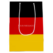 Sac Cadeau Moyen Drapeau Allemagne Schwarz Rot Gold Personnalisé (Dos)