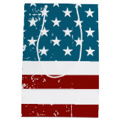 Sac Cadeau Moyen Drapeau américain (Dos)