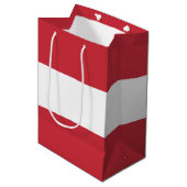 Sac Cadeau Moyen Drapeau autrichien (Devant Angle)