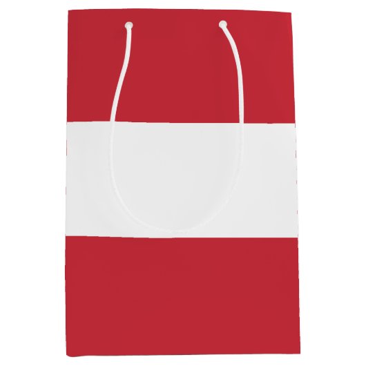 Sac Cadeau Moyen Drapeau autrichien (Devant)